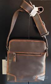 Tracollina in pelle di vitello vintage