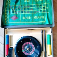 ROULETTE DA TAVOLO VINTAGE ANNI 60-70 SET COMPLETO