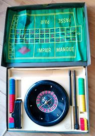 ROULETTE DA TAVOLO VINTAGE ANNI 60-70 SET COMPLETO