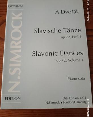 SPARTITO MUSICALE PER PIANOFORTE EDIZIONE ELITE