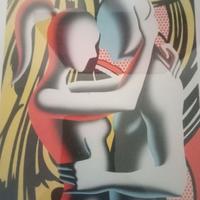Mark Kostabi quadro con cornice e certificato