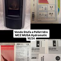 Stufa a Pellet Idro MCZ MUSA Hydromatic