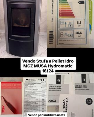 Stufa a Pellet Idro MCZ MUSA Hydromatic