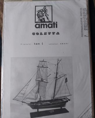 piani di costruzione Goletta Amati