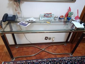 consolle vetro vintage 