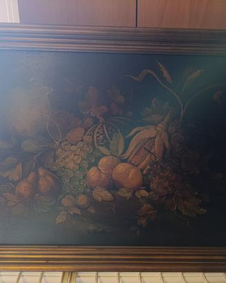 Quadro  dipinto olio su tela. Natura morta