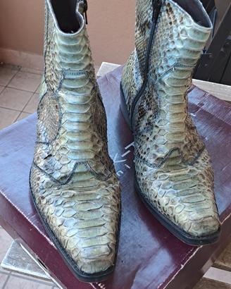 Stivale Texano KAMMI vero pitone cangiante