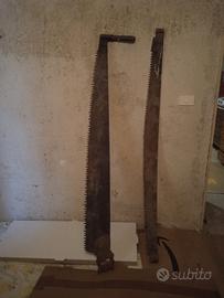 antiche seghe per legna doppio manico 