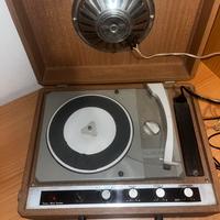 giradischi con 61 dischi Vinile