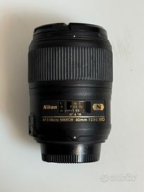 Obiettivo Nikon AF-S Micro NIKKOR 60mm F/2.8 G ED