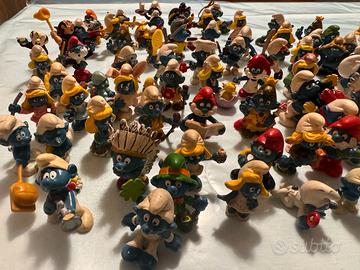 Collezione circa 78 PUFFI SCHLEICH, Flintstone, Pa