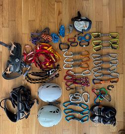 Corda Mammut, rinvii Kong, moschettoni, Petzl