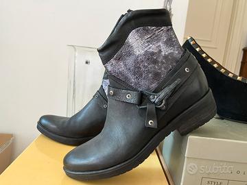 Texani pelle nera nr. 39