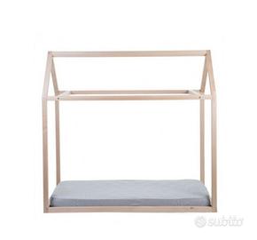 LETTO MONTESSORIANO A CASETTA CHILDHOME 140x70