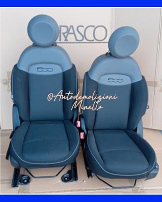 Sedili anteriori tessuto e pelle per FIAT 500X