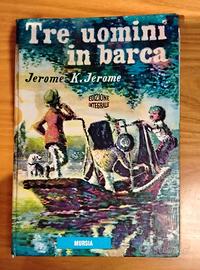 Edizione vintage del romanzo "Tre uomini in barca"