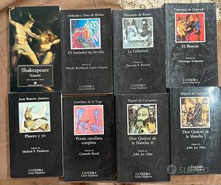 Opere di letteratura spagnola più i Sonetti di Sha