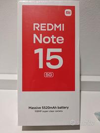 XIAOMI REDMI NOTE 15 5G 8GB/256GB BLACK,SIGILLATO