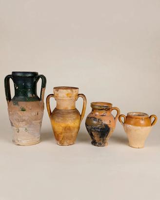 lotto 4 orci antichi in terracotta pugliesi