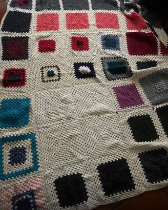 Coperta di lana uncinetto