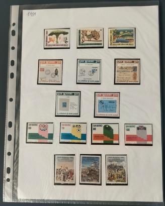 Francobolli San Marino 1989