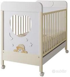 Lettino Azur bimbo nanna orsetto con materasso