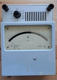 VOLTMETRO DA LABORATORIO GALILEO 600V CC 9 PORTATE
