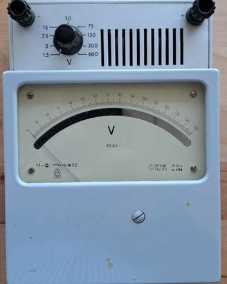 VOLTMETRO DA LABORATORIO GALILEO 600V CC 9 PORTATE
