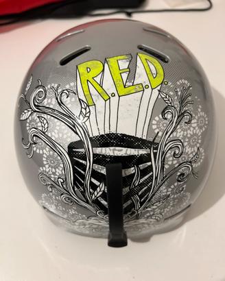 Casco snowboard sci red