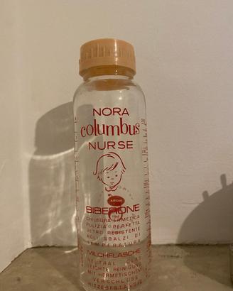 Biberon vetro vintage NORA Columbus Nurse