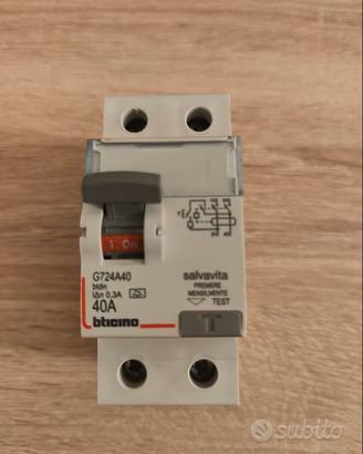 Interruttore Differenziale Puro Bticino G724A40