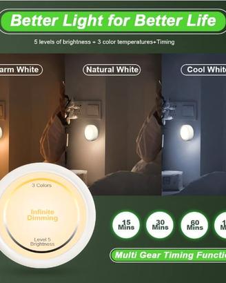 4xluci LED sottopensile ricaricabile c telecomando