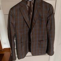 Giacca tessuto lana viscosa marrone Fusaro Antonio