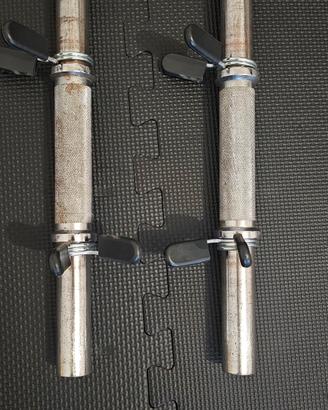 Coppia di Manubri Domyos e 4 molle blocca dischi