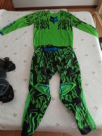 Tuta motocross Fox con pettorina