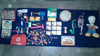 Giochi vari bambini cassa dottore strumenti musica