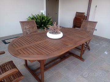 tavolo sedie giardino