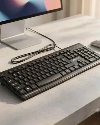 Tastiera PC USB Cablata per Computer Nuova
