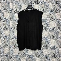 Gilet donna nero in maglia