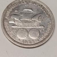 Mezzo Dollaro Americano in Argento del 1893
