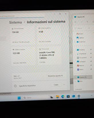 Notebook Dell Vostro I7 Windows 11 