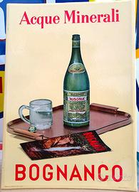 Acqua minerale targa tabella insegna originale '50