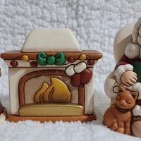 Set Thun Babbo Natale Mamma Natale e Caminetto