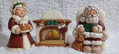 Set Thun Babbo Natale Mamma Natale e Caminetto