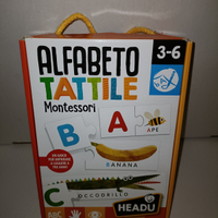 Gioco Alfabeto tattile Montessori Headu