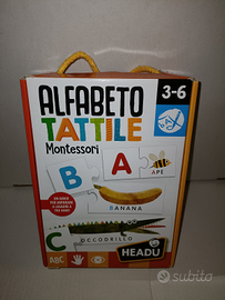 Gioco Alfabeto tattile Montessori Headu