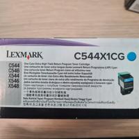 toner stampante LEXMARK CIANO 4000 COPIE mai usato