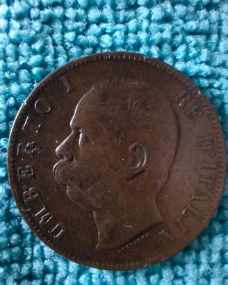 2 Monete Umberto I 10 centesimi 1893
