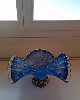 Centrotavola colore blu .