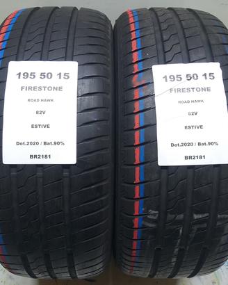 2 GOMME 195 50 15 FIRESTONE BR2181